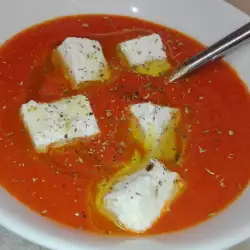 Tomato Soup with cream cheese