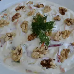Appetizer with yoghurt