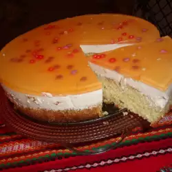Cream Cake with gelatin