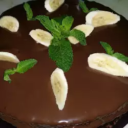 Banana Torte with Chocolate