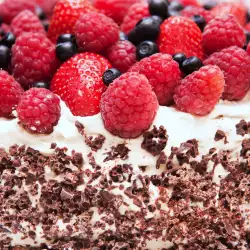 Raspberry Cake with Chocolate