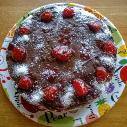 Strawberry Cake with Eggs