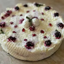 Sour Cream Torte with Raspberries