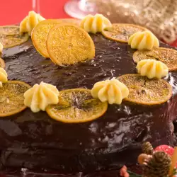 Chocolate Cake with oranges