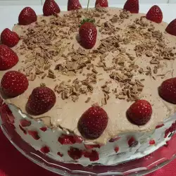 Strawberry Cake with Chocolate