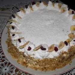 Cream Cake with fruits