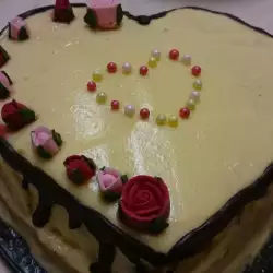 Party Cake with Cream