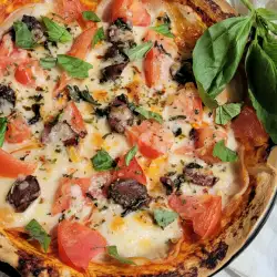 Pizza with Tomatoes without Dough