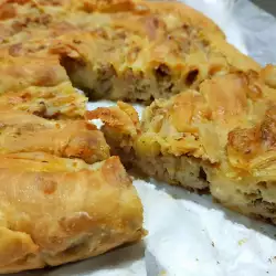Filo Pastry with Meat and Leeks