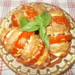 Kebab with tomato paste