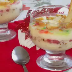 Vanilla Cheese Cream with Ladyfingers and Fruit
