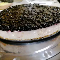 Vegan Cheesecake with Coconut Milk and Blueberries