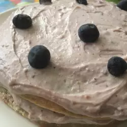 Sugar-Free Cake with Blueberries