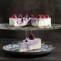 Raspberry Chocolate Cake with Butter
