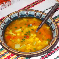 Vegetable Soup with butter