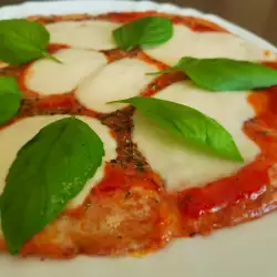 Vegetarian Pizza with Mozzarella