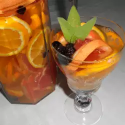 Citrus Wine with Blueberries