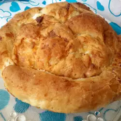 Filo Spiral Pie with yeast