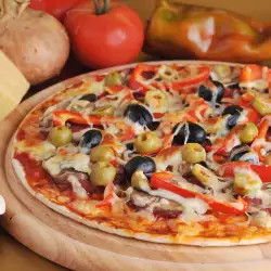 Vegetarian Pizza with Peppers