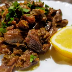 Chicken Gizzards and Hearts with Fresh Garlic