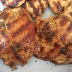 Grilled Pork with Peppers