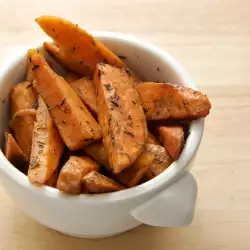 Sweet Potatoes with Garlic