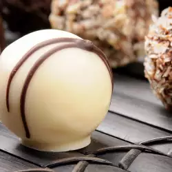White Sweets with Chocolate