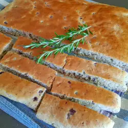 Focaccia with Black Olives