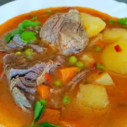 Beef and Peas with Peppers