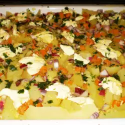 Oven-Baked Potatoes with Carrots