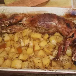 Roasted Rabbit with rice