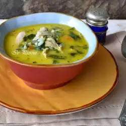 Rabbit Soup with Spinach
