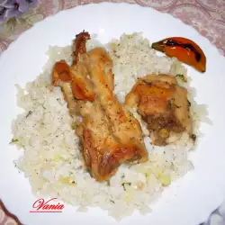 Rabbit Meat with Rice and Corn