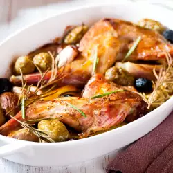 Oven-Baked Rabbit with Olives