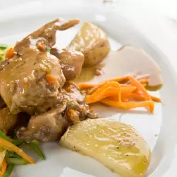 Stewed Rabbit with carrots