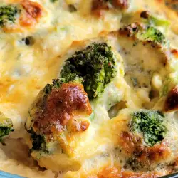 Casserole with blue cheese