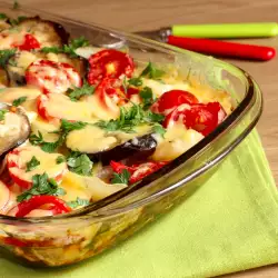 Eggplant Casserole with Eggs