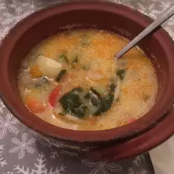 Vegetable Soup with Spinach