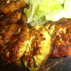 Zucchini Patties with Peppers