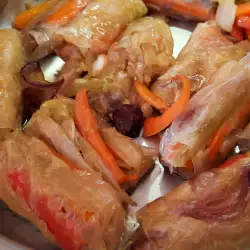 Spring Rolls with carrots