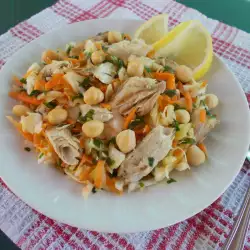 Cabbage Salad with Mackerel and Hazelnuts