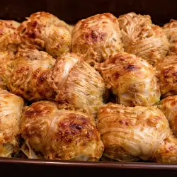 Sauerkraut Sarma with Minced Meat and Rice