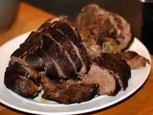 Stuffed Lamb with Liver and Mushrooms