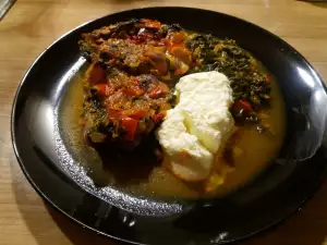 Lamb with Spinach