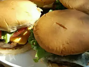 Homemade American-Style Burgers