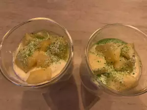 Dessert with Pineapple and Yogurt