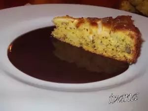 Apple Cake in Chocolate Sauce