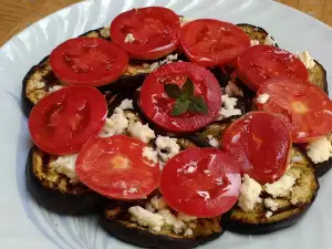 Armenian Eggplant, Tomato and Feta Cheese Salad