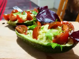 Special Salad with Avocado and Cherry Tomatoes