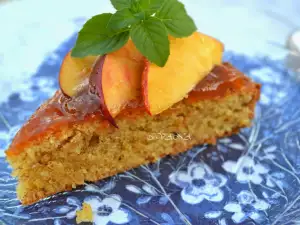 Almond Cake with Peach Jam